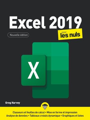 cover image of Excel 2019 pour les Nuls, grand format, 2e éd